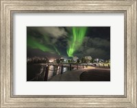 The Northern Lights Over Downtown Yellowknife, Northwest Territories Fine Art Print