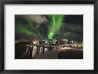 The Northern Lights Over Downtown Yellowknife, Northwest Territories Fine Art Print