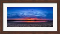 Autumn Sunset Over a Wheat Field in Southern Alberta Fine Art Print