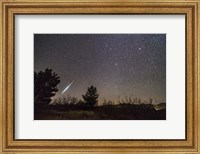A Single Bright Meteor From the Geminid Meteor Shower of December 2017 Fine Art Print