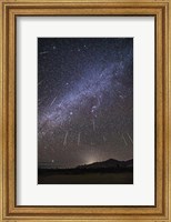 Geminid Meteor Shower Raining Overhead Above the Chiricahua Mountains Fine Art Print