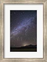 Geminid Meteor Shower Raining Overhead Above the Chiricahua Mountains Fine Art Print