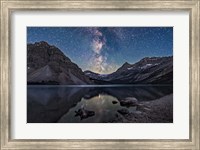 Milky Way Setting Behind Bow Glacier at the End of Bow Lake Fine Art Print