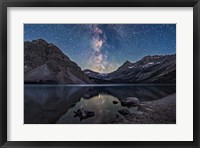 Milky Way Setting Behind Bow Glacier at the End of Bow Lake Fine Art Print