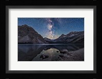 Milky Way Setting Behind Bow Glacier at the End of Bow Lake Fine Art Print