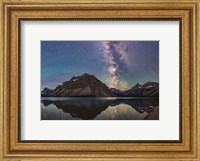 Milky Way Reflections at Bow Lake in Banff National Park, Alberta Fine Art Print