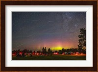 The Perseid Meteor Shower and An Aurora Fine Art Print