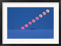 Rising of the Full Moon Over Alberta Fine Art Print