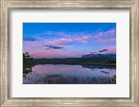 Twilight at Maskinonge Lake in Waterton Lakes National Park Fine Art Print