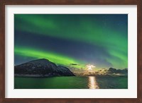 Auroral Curtains Along the Norwegian Coast Fine Art Print