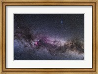 The Constellations of Cygnus and Lyra in the Northern Summer Milky Way Fine Art Print