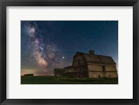 The Galactic Centre Area of the Milky Way Behind An Old Barn Fine Art Print