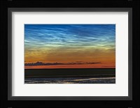 Comet NEOWISE and Noctilucent Clouds Over a Pond Fine Art Print