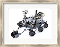 Perseverance Mars Rover On White Background Fine Art Print