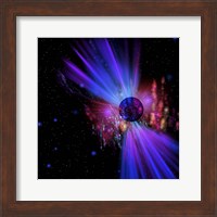 This Dense Star Throws Out Enormous Rays of Plasma Flare in a Far Off Galaxy Fine Art Print