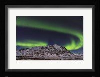 Northern Lights Over Stamsund Fjord, Norway Fine Art Print