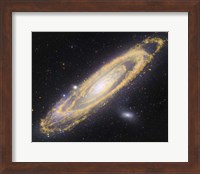 Visible Light-Infrared Composite of Messier 31, the Andromeda Galaxy Fine Art Print