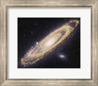 Visible Light-Infrared Composite of Messier 31, the Andromeda Galaxy Fine Art Print