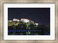 Star Trails Above the Potala Palace, a World Heritage Site in Tibet, China Fine Art Print