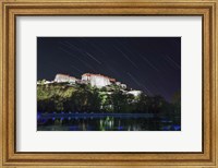 Star Trails Above the Potala Palace, a World Heritage Site in Tibet, China Fine Art Print