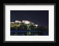 Star Trails Above the Potala Palace, a World Heritage Site in Tibet, China Fine Art Print