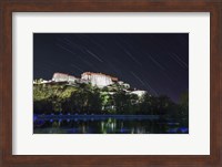 Star Trails Above the Potala Palace, a World Heritage Site in Tibet, China Fine Art Print