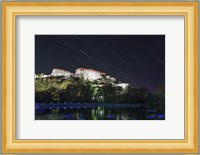 Star Trails Above the Potala Palace, a World Heritage Site in Tibet, China Fine Art Print