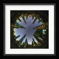 A 360 Degree Panorama View of Wat Mahathat With Milky Way Fine Art Print