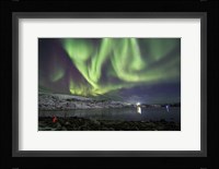 Aurora Borealis Dances Above the Arctic Ocean From Teriberka, Murmansk, Russia Fine Art Print