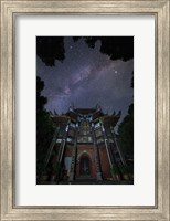 The Milky Way Appears Above An Ancient Temple Fine Art Print