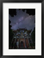 The Milky Way Appears Above An Ancient Temple Fine Art Print