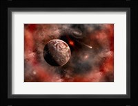 An Alien Exoplanet Orbiting Its Distant Sun 1 Fine Art Print