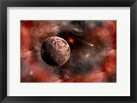An Alien Exoplanet Orbiting Its Distant Sun 1 Fine Art Print