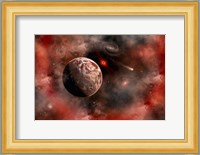 An Alien Exoplanet Orbiting Its Distant Sun 1 Fine Art Print