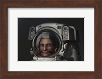 3D Model of An Astronaut in An EVA Space Suit Fine Art Print