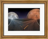 The Future of Space Exploration: To the Moon Or Mars? Fine Art Print