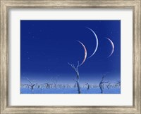 Three Planets Rise Over the Deadlands Fine Art Print