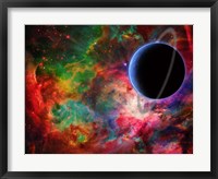 Exoplanet in Colorful Universe Fine Art Print