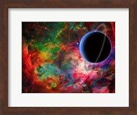 Exoplanet in Colorful Universe Fine Art Print