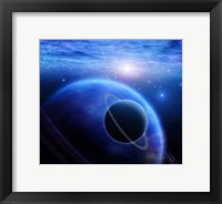 Atmosphere and Planets in Open Space Fine Art Print