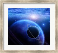 Atmosphere and Planets in Open Space Fine Art Print