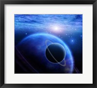 Atmosphere and Planets in Open Space Fine Art Print