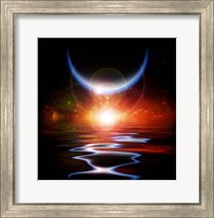 Sun Eclipse Waters Reflection and Planets Fine Art Print