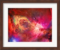 Vivid Nebulae in Pink and Red Colors Fine Art Print