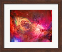 Vivid Nebulae in Pink and Red Colors Fine Art Print