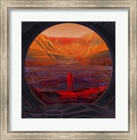 Artist's Concept of An Astronaut On Mars, As Viewed Through the Window of a Spacecraft Fine Art Print