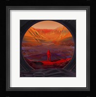 Artist's Concept of An Astronaut On Mars, As Viewed Through the Window of a Spacecraft Fine Art Print