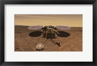 An Artist's Rendition of the Insight Lander Operating On the Surface of Mars Fine Art Print