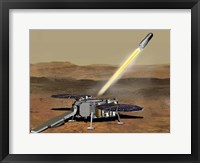 How the Mars Ascent Vehicle Could Be Launched From the Surface of Mars Fine Art Print