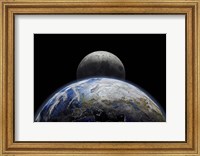 Planet Earth Close-Up With Sunrise in Space Fine Art Print